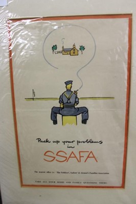 Lot 681 - Second World War Post Office Savings Bank poster designed by Frank Newbould 'Safe for Defence' together with another 'Make your money provide the driving power, put it into The Post Office Savings...