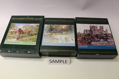 Lot 1906 - Collection of twelve Wentworth Wooden Jigsaw puzzles, with listing, all checked and complete by owner (12)