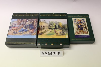 Lot 1907 - Collection of eleven Wentworth Wooden Jigsaw puzzles, with listing, all bar one checked and complete by owner, one has a piece missing (11)