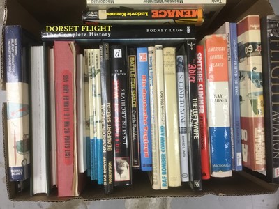 Lot 1745 - Large collection of books relating to aviation and particularly relating to the World Wars (10 boxes)