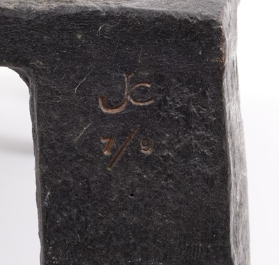 Lot 1298 - *Jonathan Clarke, limited edition bronze sculpture - figures in a gondola, initialled and numbered 7/9