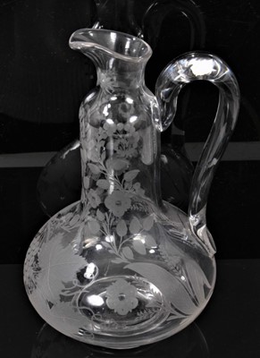 Lot 169 - Good quality Victorian cut glass claret jug